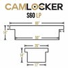 Camlocker 60 in Crossover Truck Tool Box For Ford Maverick, Matte Black S60LPMB